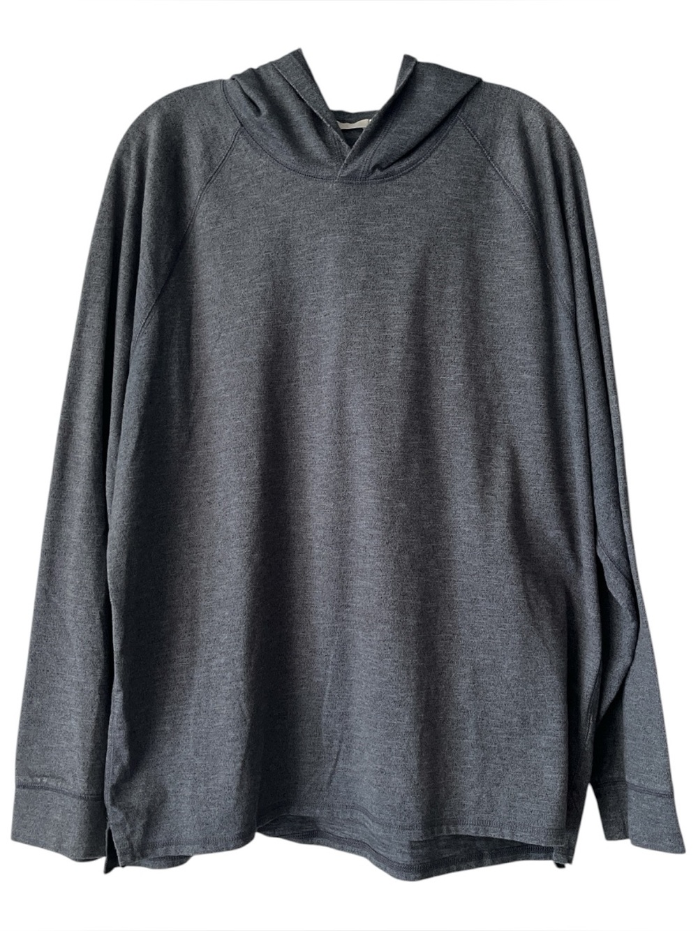 Vince Charcoal Gray Lightweight Hooded Pullover Cotton Blend XL